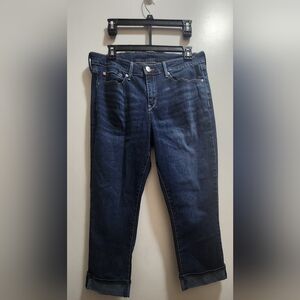 Denizen Levi’s Size 12 Cuffed Straight Stretch Jeans